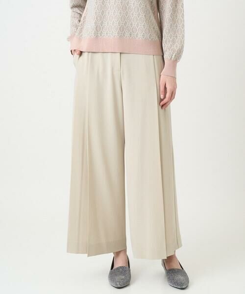 CHRISTIAN AUJARD Lサイズ / クリスチャン・オジャール　エルサイズ チノ・ワークパンツ | 【大きいサイズ】2WAYストレッチワイドパンツ（ベージュ）