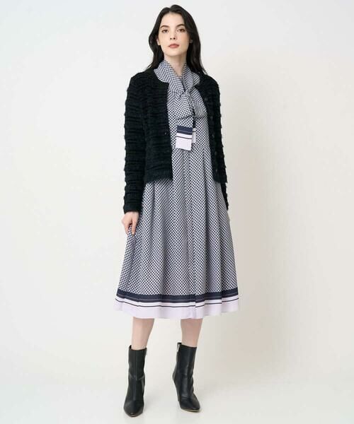 CHRISTIAN AUJARD Lサイズ / クリスチャン・オジャール　エルサイズ セットアップ | 【大きいサイズ】ファンシーツイードニットジャケット | 詳細11