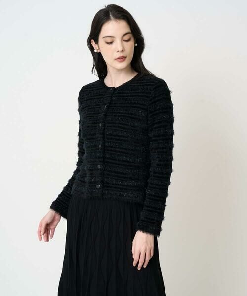 CHRISTIAN AUJARD Lサイズ / クリスチャン・オジャール　エルサイズ セットアップ | 【大きいサイズ】ファンシーツイードニットジャケット | 詳細4