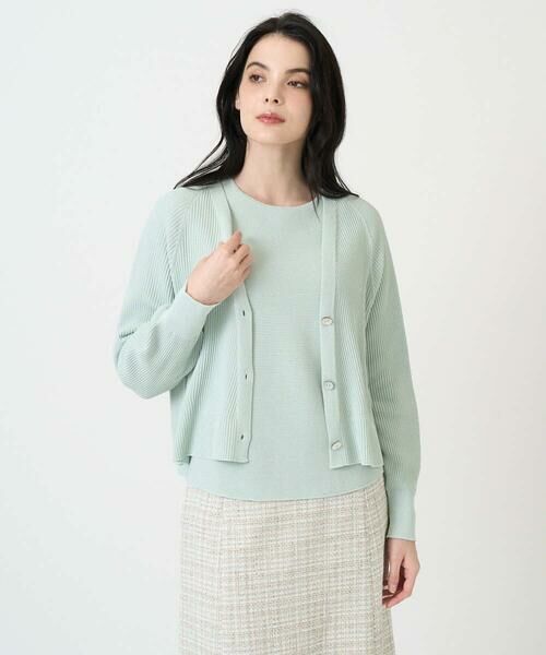 CHRISTIAN AUJARD Lサイズ / クリスチャン・オジャール　エルサイズ カーディガン・ボレロ | 【大きいサイズ/アンサンブル対応】ホールガーメントニットカーディガン | 詳細13