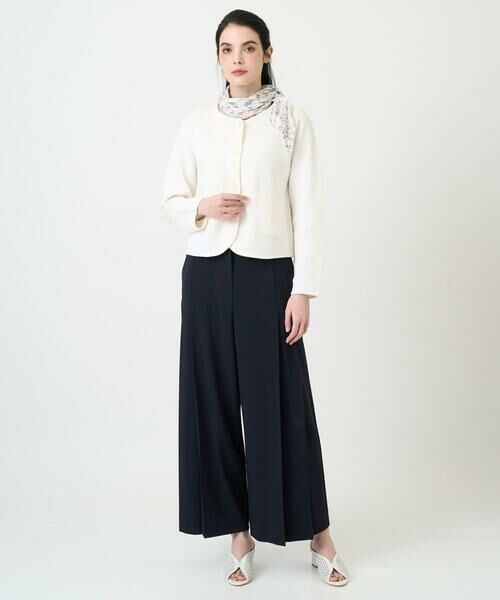 CHRISTIAN AUJARD Lサイズ / クリスチャン・オジャール　エルサイズ ノーカラージャケット | 【大きいサイズ】ツィーディーニットジャケット | 詳細23