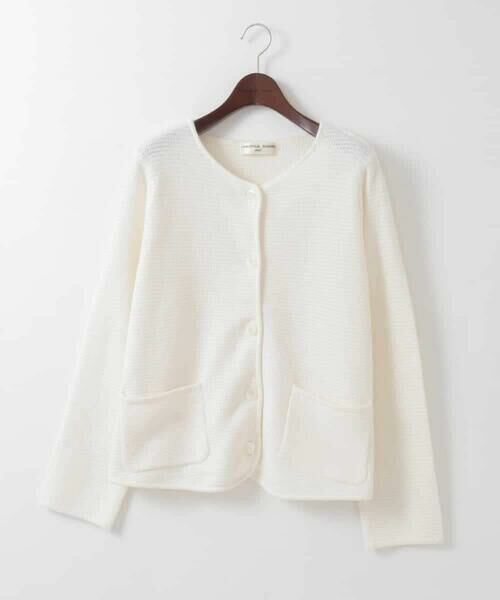 CHRISTIAN AUJARD Lサイズ / クリスチャン・オジャール　エルサイズ ノーカラージャケット | 【大きいサイズ】ツィーディーニットジャケット | 詳細9