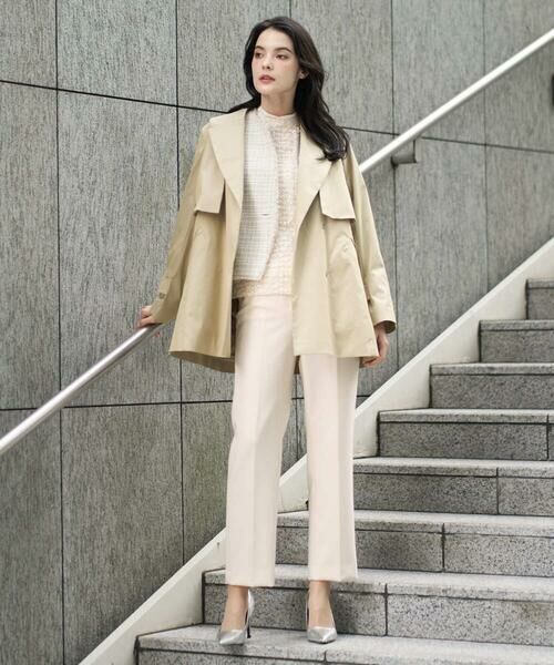 CHRISTIAN AUJARD Lサイズ / クリスチャン・オジャール　エルサイズ トレンチコート | 【大きいサイズ/ライナー付】デザインハーフコート | 詳細14