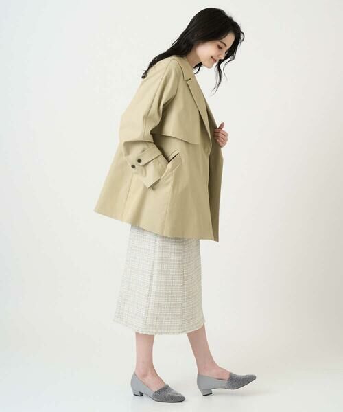 CHRISTIAN AUJARD Lサイズ / クリスチャン・オジャール　エルサイズ トレンチコート | 【大きいサイズ/ライナー付】デザインハーフコート | 詳細19