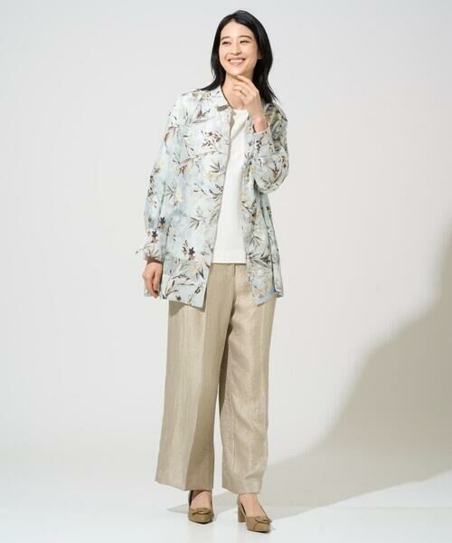 CHRISTIAN AUJARD Lサイズ / クリスチャン・オジャール　エルサイズ シャツ・ブラウス | 【大きいサイズ】フラワープリントシアーブラウス | 詳細11