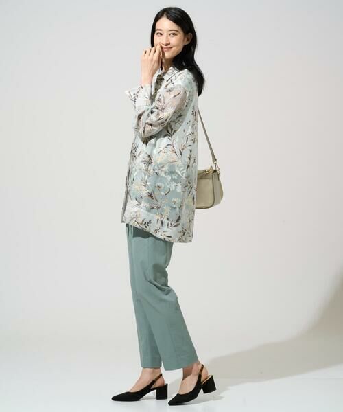 CHRISTIAN AUJARD Lサイズ / クリスチャン・オジャール　エルサイズ シャツ・ブラウス | 【大きいサイズ】フラワープリントシアーブラウス | 詳細15