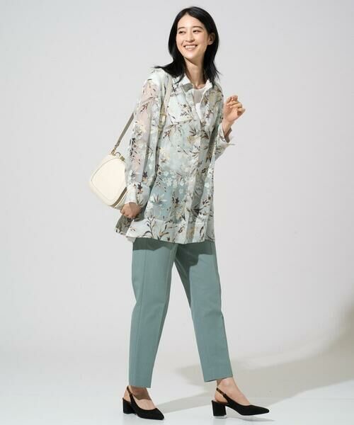 CHRISTIAN AUJARD Lサイズ / クリスチャン・オジャール　エルサイズ シャツ・ブラウス | 【大きいサイズ】フラワープリントシアーブラウス | 詳細16