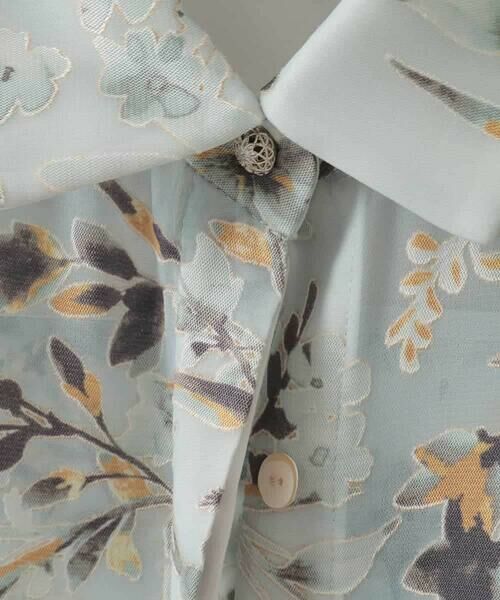 CHRISTIAN AUJARD Lサイズ / クリスチャン・オジャール　エルサイズ シャツ・ブラウス | 【大きいサイズ】フラワープリントシアーブラウス | 詳細6