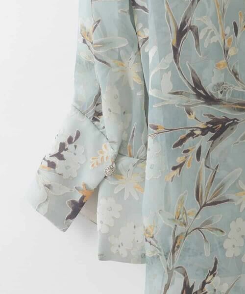 CHRISTIAN AUJARD Lサイズ / クリスチャン・オジャール　エルサイズ シャツ・ブラウス | 【大きいサイズ】フラワープリントシアーブラウス | 詳細8