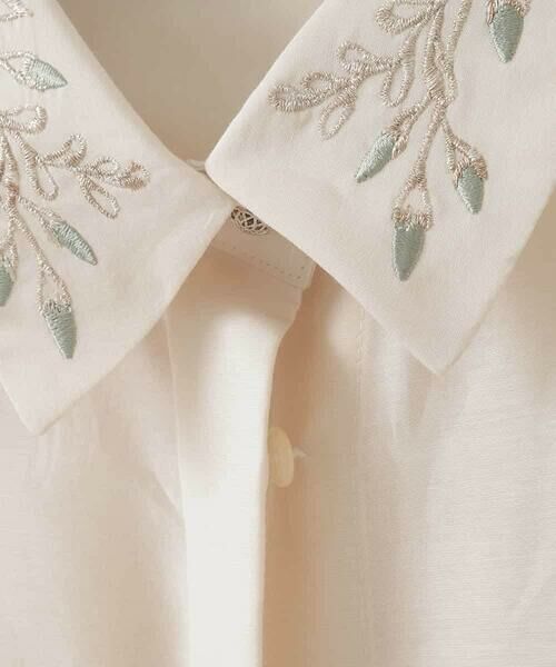 CHRISTIAN AUJARD Lサイズ / クリスチャン・オジャール　エルサイズ シャツ・ブラウス | 【大きいサイズ】ウォッシャブルシルク刺繍ブラウス | 詳細10
