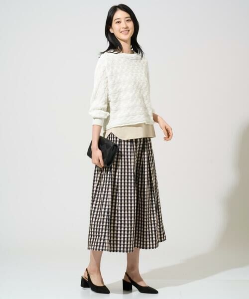 CHRISTIAN AUJARD Lサイズ / クリスチャン・オジャール　エルサイズ シャツ・ブラウス | 【大きいサイズ】ウォッシャブルシルク刺繍ブラウス | 詳細5