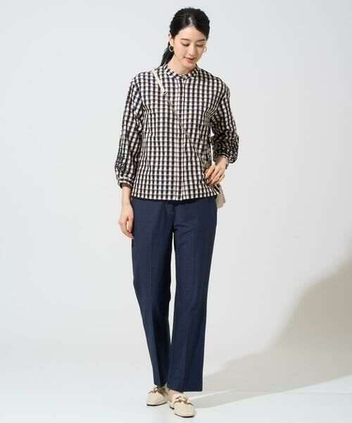 CHRISTIAN AUJARD Lサイズ / クリスチャン・オジャール　エルサイズ シャツ・ブラウス | 【大きいサイズ/セットアップ対応】シャンブレーチェックブラウス | 詳細13