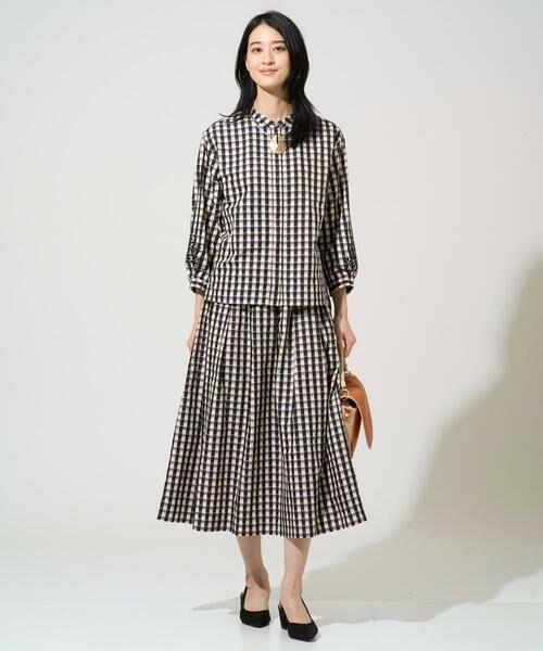 CHRISTIAN AUJARD Lサイズ / クリスチャン・オジャール　エルサイズ シャツ・ブラウス | 【大きいサイズ/セットアップ対応】シャンブレーチェックブラウス | 詳細15