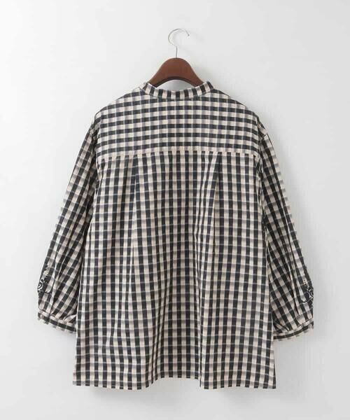 CHRISTIAN AUJARD Lサイズ / クリスチャン・オジャール　エルサイズ シャツ・ブラウス | 【大きいサイズ/セットアップ対応】シャンブレーチェックブラウス | 詳細5