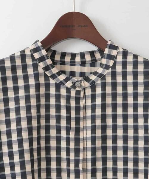 CHRISTIAN AUJARD Lサイズ / クリスチャン・オジャール　エルサイズ シャツ・ブラウス | 【大きいサイズ/セットアップ対応】シャンブレーチェックブラウス | 詳細6