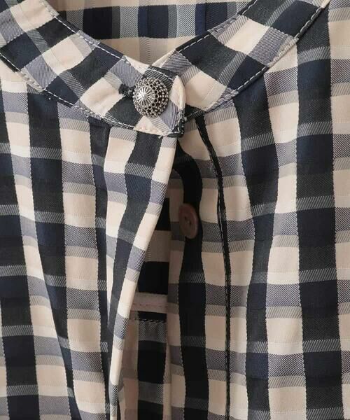 CHRISTIAN AUJARD Lサイズ / クリスチャン・オジャール　エルサイズ シャツ・ブラウス | 【大きいサイズ/セットアップ対応】シャンブレーチェックブラウス | 詳細7