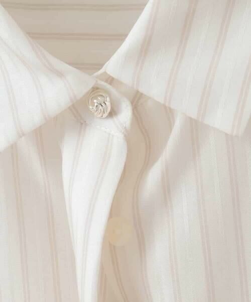 CHRISTIAN AUJARD Lサイズ / クリスチャン・オジャール　エルサイズ シャツ・ブラウス | 【大きいサイズ】袖レースストライプブラウス | 詳細6