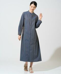 CHRISTIAN AUJARD Lサイズ / クリスチャン・オジャール　エルサイズ ロング・マキシ丈ワンピース | 【大きいサイズ】バンドカラーシャツワンピース