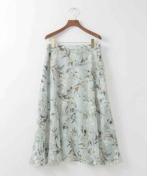 CHRISTIAN AUJARD Lサイズ / クリスチャン・オジャール　エルサイズ ロング・マキシ丈スカート | 【大きいサイズ/セットアップ対応】フラワープリントシアースカート | 詳細3