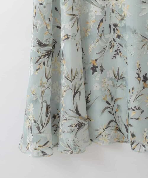 CHRISTIAN AUJARD Lサイズ / クリスチャン・オジャール　エルサイズ ロング・マキシ丈スカート | 【大きいサイズ/セットアップ対応】フラワープリントシアースカート | 詳細8