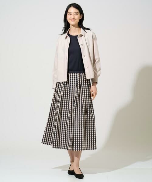 CHRISTIAN AUJARD Lサイズ / クリスチャン・オジャール　エルサイズ ロング・マキシ丈スカート | 【大きいサイズ/セットアップ対応】シャンブレーチェックスカート | 詳細16