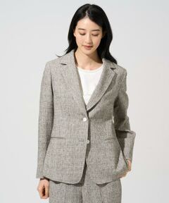 CHRISTIAN AUJARD Lサイズ / クリスチャン・オジャール　エルサイズ テーラードジャケット | 【大きいサイズ/セットアップ対応】ラスティックツイードジャケット