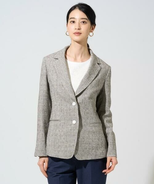 CHRISTIAN AUJARD Lサイズ / クリスチャン・オジャール　エルサイズ テーラードジャケット | 【大きいサイズ/セットアップ対応】ラスティックツイードジャケット | 詳細2
