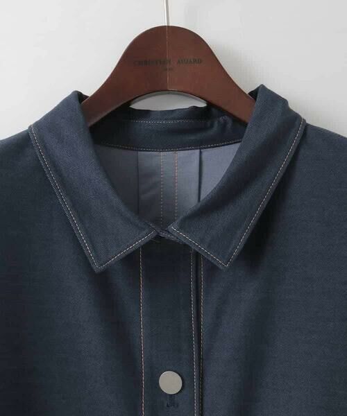 CHRISTIAN AUJARD Lサイズ / クリスチャン・オジャール　エルサイズ セットアップ | 【大きいサイズ/セットアップ対応】ジャージーデニムライクジャケット | 詳細6