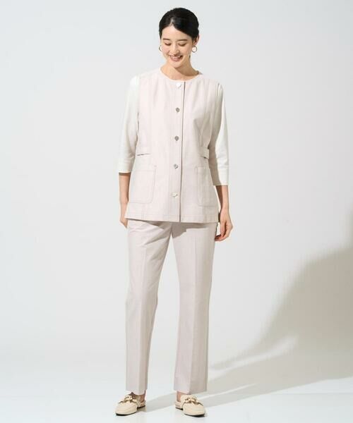 CHRISTIAN AUJARD Lサイズ / クリスチャン・オジャール　エルサイズ ベスト | 【大きいサイズ/セットアップ対応】ジャージーデニムライクジレ | 詳細13