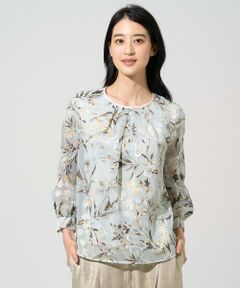 CHRISTIAN AUJARD Lサイズ / クリスチャン・オジャール　エルサイズ カットソー | 【大きいサイズ/セットアップ対応】フラワープリントシアーカットソー