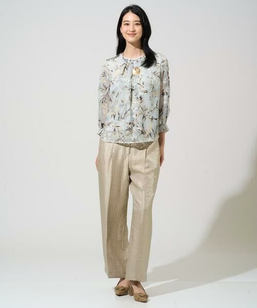 CHRISTIAN AUJARD Lサイズ / クリスチャン・オジャール　エルサイズ カットソー | 【大きいサイズ/セットアップ対応】フラワープリントシアーカットソー | 詳細10