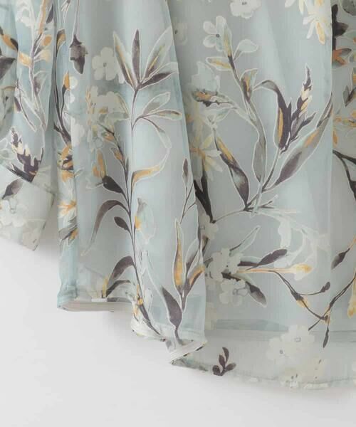 CHRISTIAN AUJARD Lサイズ / クリスチャン・オジャール　エルサイズ カットソー | 【大きいサイズ/セットアップ対応】フラワープリントシアーカットソー | 詳細8