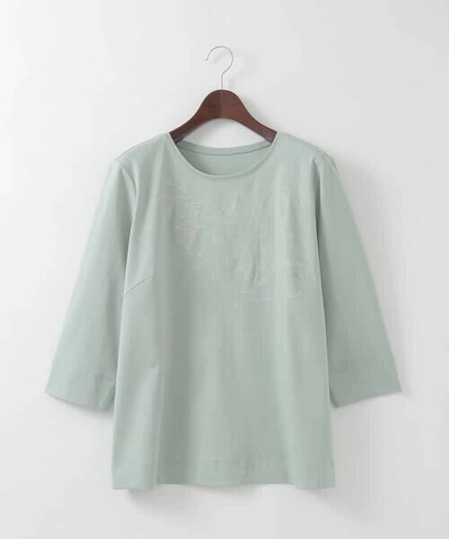 CHRISTIAN AUJARD Lサイズ / クリスチャン・オジャール　エルサイズ カットソー | 【大きいサイズ】フラワー刺繍カットソー | 詳細2