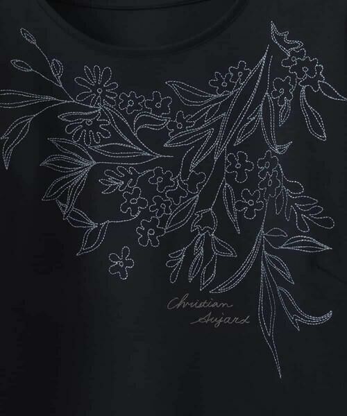 CHRISTIAN AUJARD Lサイズ / クリスチャン・オジャール　エルサイズ カットソー | 【大きいサイズ】フラワー刺繍カットソー | 詳細10
