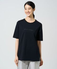 CHRISTIAN AUJARD Lサイズ / クリスチャン・オジャール　エルサイズ カットソー | 【大きいサイズ】ビジューロゴカットソー