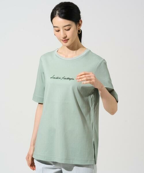 CHRISTIAN AUJARD Lサイズ / クリスチャン・オジャール　エルサイズ カットソー | 【大きいサイズ】ビジューロゴカットソー | 詳細1