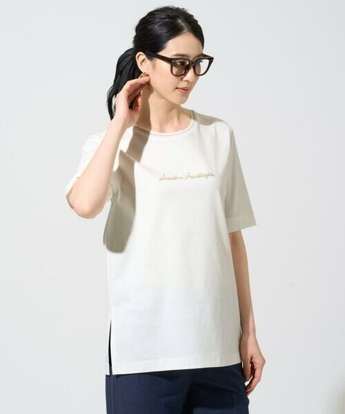 CHRISTIAN AUJARD Lサイズ / クリスチャン・オジャール　エルサイズ カットソー | 【大きいサイズ】ビジューロゴカットソー | 詳細13