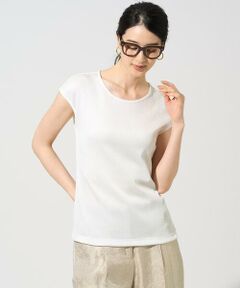 CHRISTIAN AUJARD Lサイズ / クリスチャン・オジャール　エルサイズ カットソー | 【大きいサイズ】フレンチスリーブリブカットソー