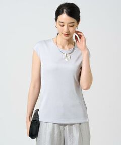 CHRISTIAN AUJARD Lサイズ / クリスチャン・オジャール　エルサイズ カットソー | 【大きいサイズ】フレンチスリーブリブカットソー