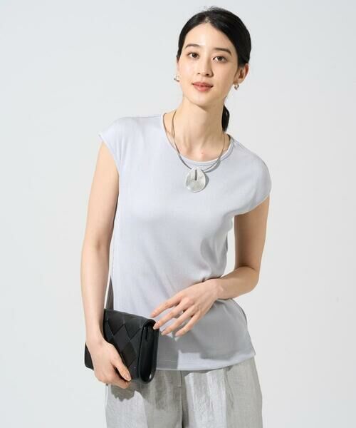 CHRISTIAN AUJARD Lサイズ / クリスチャン・オジャール　エルサイズ カットソー | 【大きいサイズ】フレンチスリーブリブカットソー | 詳細15