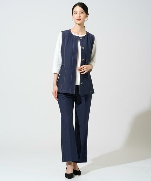 CHRISTIAN AUJARD Lサイズ / クリスチャン・オジャール　エルサイズ チノ・ワークパンツ | 【大きいサイズ/セットアップ対応】ジャージーデニムライクパンツ | 詳細13