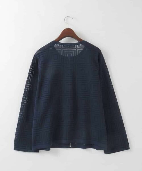 CHRISTIAN AUJARD Lサイズ / クリスチャン・オジャール　エルサイズ セットアップ | 【大きいサイズ】スクエアージャカード羽織り | 詳細3