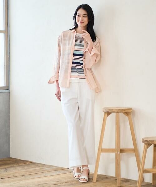 CHRISTIAN AUJARD Lサイズ / クリスチャン・オジャール　エルサイズ シャツ・ブラウス | 【大きいサイズ】シルク混シャイニーブラウス | 詳細3