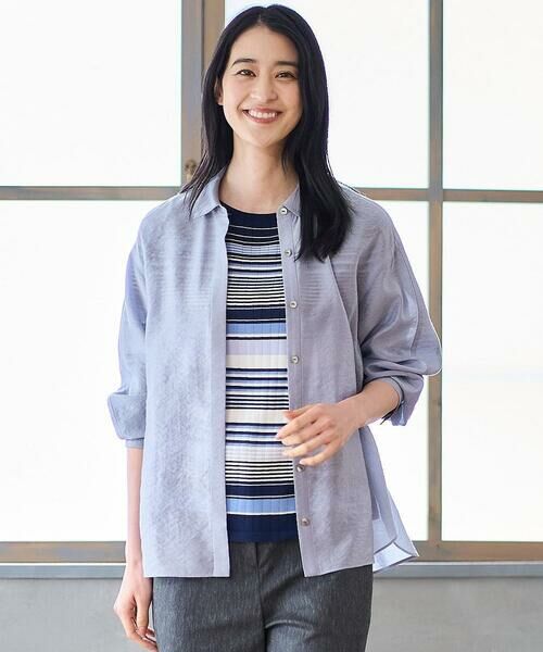 CHRISTIAN AUJARD Lサイズ / クリスチャン・オジャール　エルサイズ シャツ・ブラウス | 【大きいサイズ】シルク混シャイニーブラウス | 詳細13