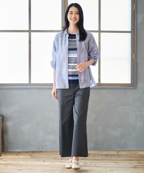 CHRISTIAN AUJARD Lサイズ / クリスチャン・オジャール　エルサイズ シャツ・ブラウス | 【大きいサイズ】シルク混シャイニーブラウス | 詳細16