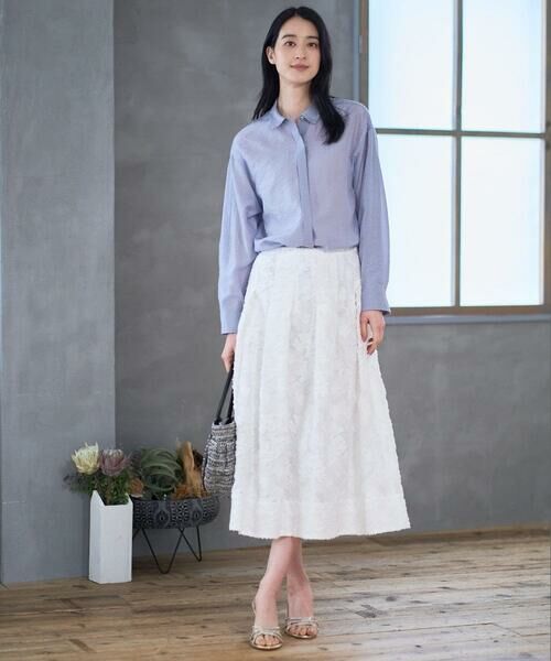 CHRISTIAN AUJARD Lサイズ / クリスチャン・オジャール　エルサイズ シャツ・ブラウス | 【大きいサイズ】シルク混シャイニーブラウス | 詳細17