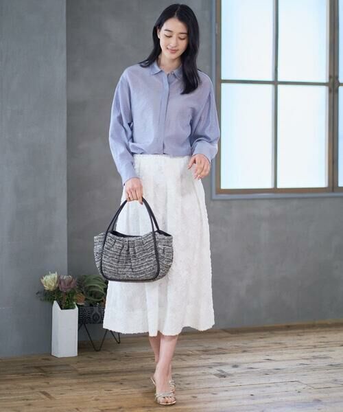 CHRISTIAN AUJARD Lサイズ / クリスチャン・オジャール　エルサイズ シャツ・ブラウス | 【大きいサイズ】シルク混シャイニーブラウス | 詳細18