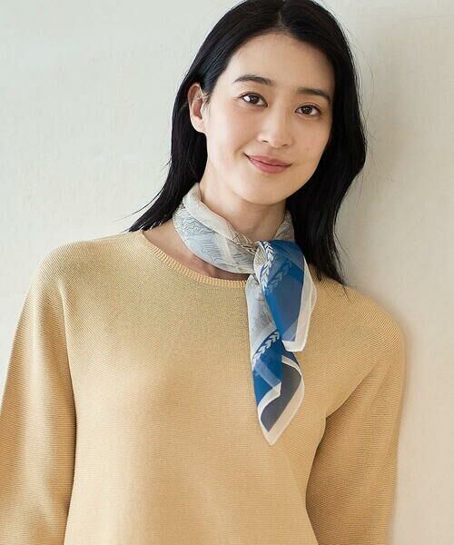 CHRISTIAN AUJARD Lサイズ / クリスチャン・オジャール　エルサイズ ニット・セーター | 【大きいサイズ】リネンライクホールガーメントニット | 詳細1