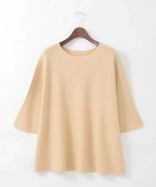 CHRISTIAN AUJARD Lサイズ / クリスチャン・オジャール　エルサイズ ニット・セーター | 【大きいサイズ】リネンライクホールガーメントニット | 詳細4