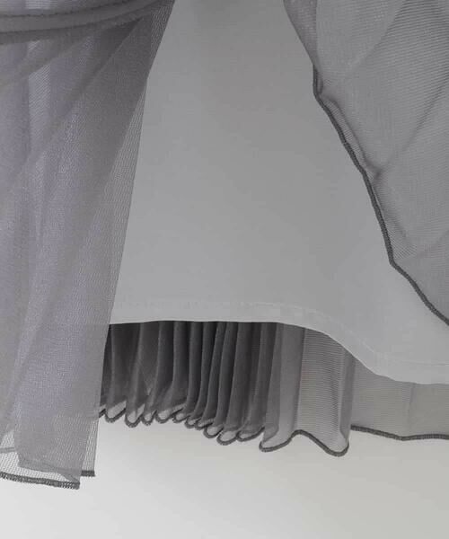 CHRISTIAN AUJARD Lサイズ / クリスチャン・オジャール　エルサイズ ロング・マキシ丈スカート | 【大きいサイズ】ブライトオーガンジープリーツスカート | 詳細11